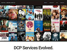 Tablet Screenshot of digitalcinemaunited.com